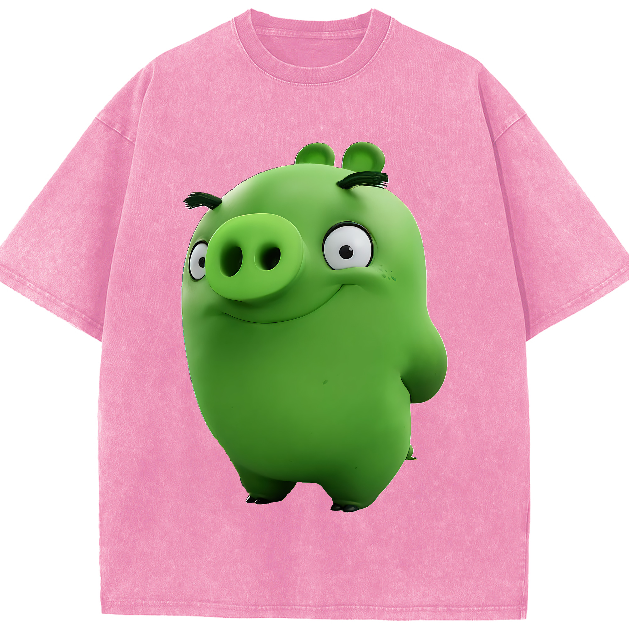 （画像用） Angry Birds アングリーバード 綿100% ヴィンテージ風 半袖Tシャツ（フロントプリント）